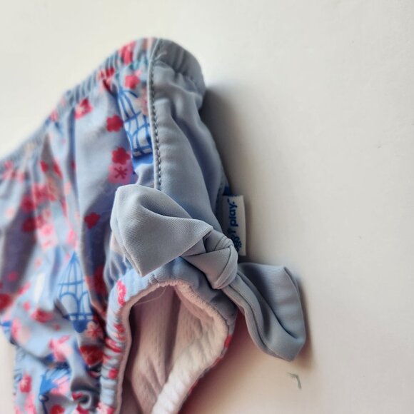 i Play Reusable Swim Diaper 18m (22-25 lbs) UPF 50+ Light Blue Songbird, Pull on - Picture 3 of 9